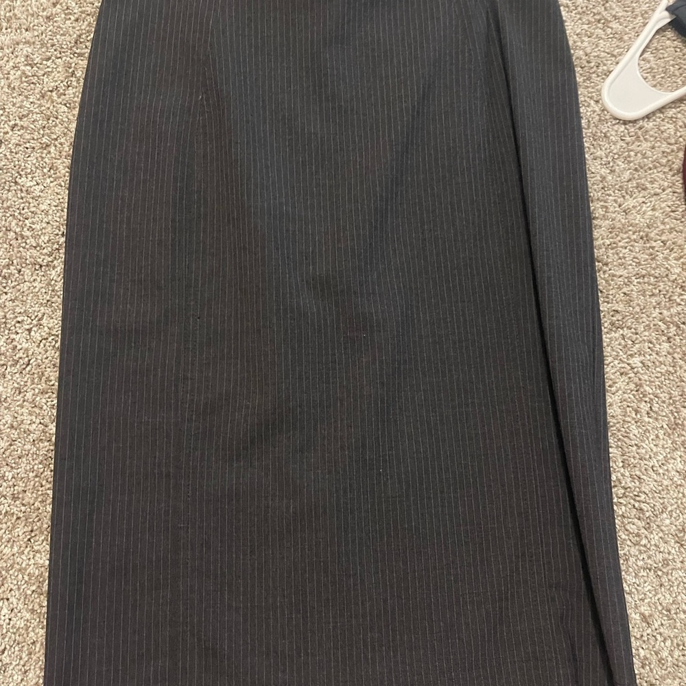 Victoria's Secret Black Pinstripe Pencil Skirt